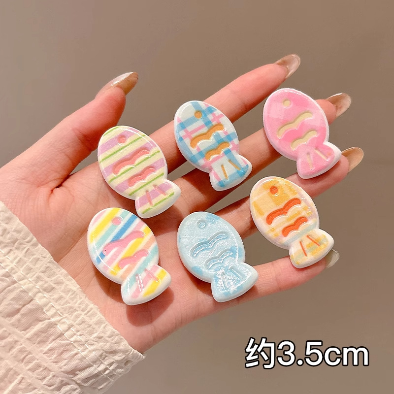 17#6 piezas de peces de colores