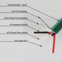 4芯铜镀银混编音频线散线发烧音响功放过机散线DIY信号线同轴线