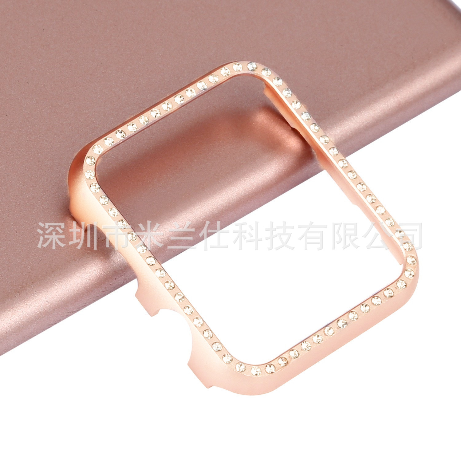 Aplicable a Apple Watch Apple watch56789 generación S10 moda aleación de aluminio con marco de diamante caja de metal