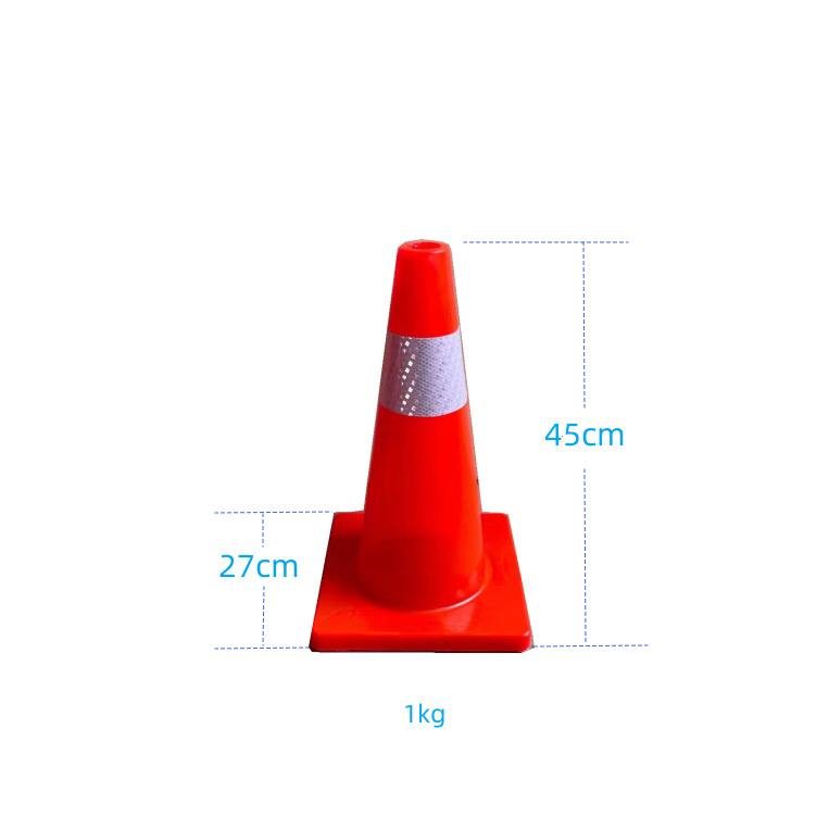 Conos de tráfico reflectantes de PVC y caucho, resistentes y duraderos, venta al por mayor directamente de fábrica