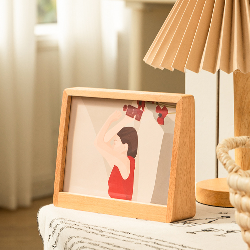 台形アクリル両面透明型枠は写真を洗って振り子を作ってdiy表装枠展示棚を印刷する