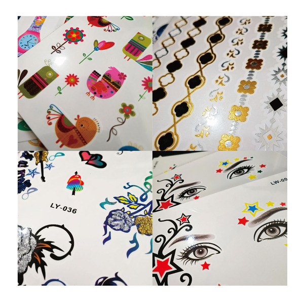 Children's cartoon waterproof tattoo stickers for men and women
