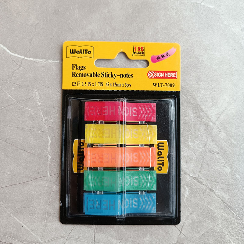 Pegatinas adhesivas transparentes en forma de flecha para clasificación y señalización.