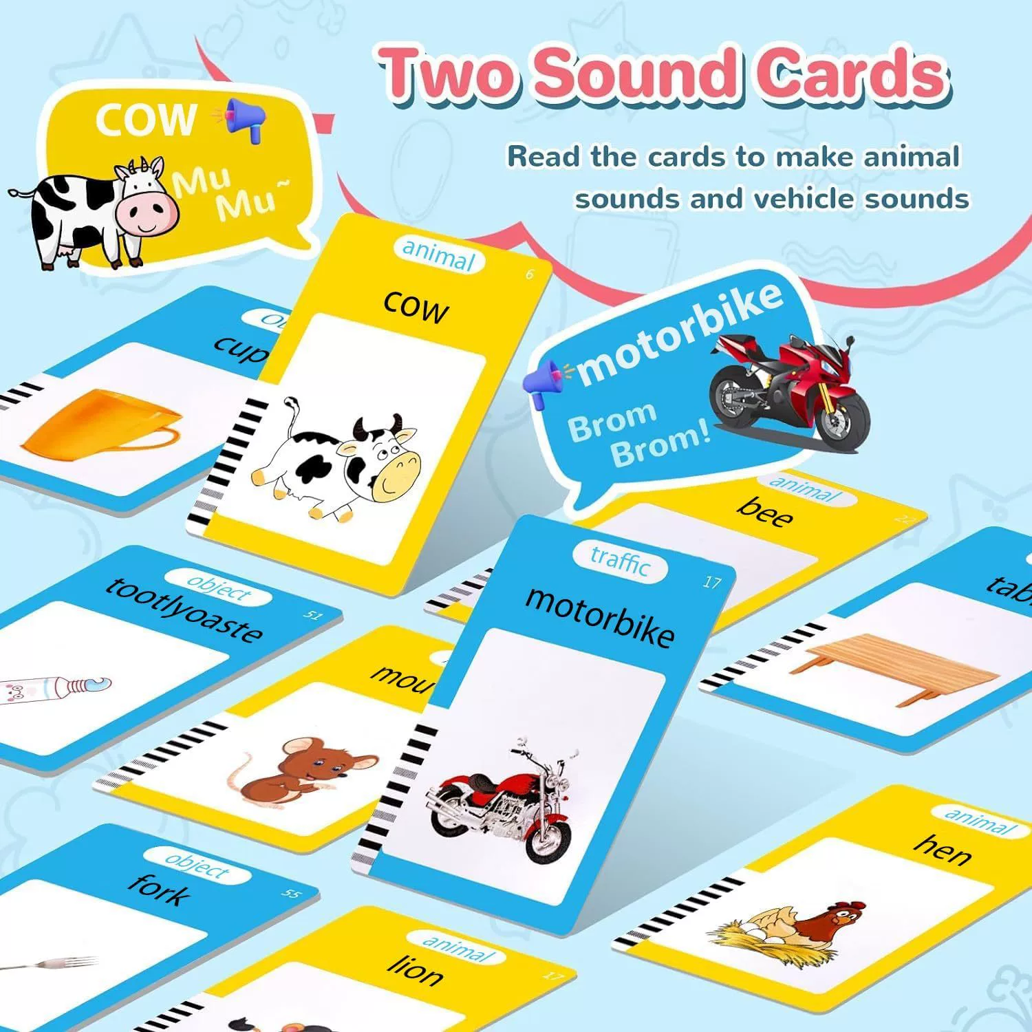 Educational Flash Card Machine XiongBao, Audio Bilingual Learning, 224 or 510 Cards