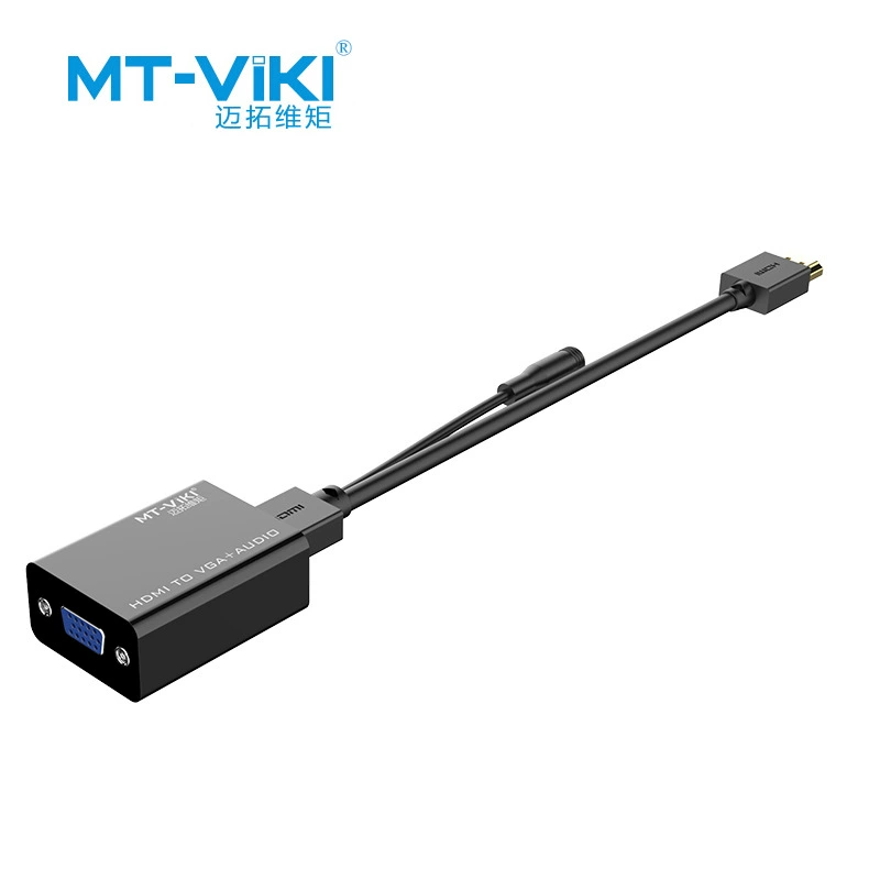Конвертер кабель HDMI в VGA с аудио, адаптер для ПК, MT-M01-A