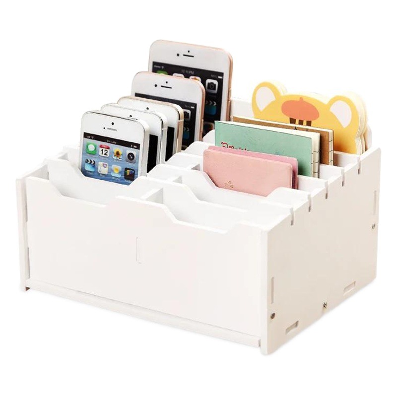 Escritorio multi-grid control remoto almacenamiento rack teléfono móvil reparación y organización Escritorio de Oficina 24 cambio de clasificación de cuadrícula caja de almacenamiento