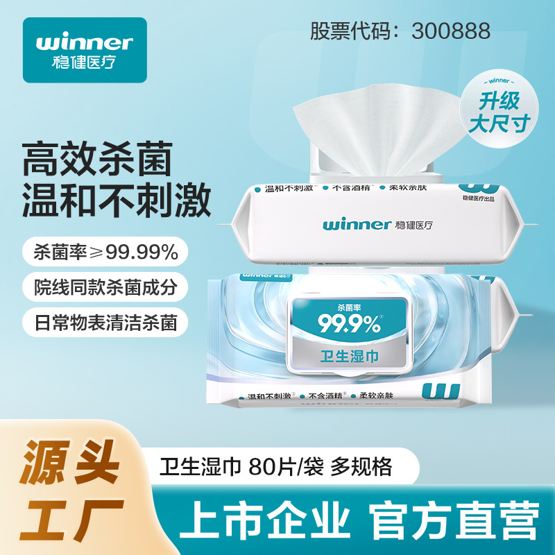 Winner Robust Sterilizing Wipes for Disinfection and Cleaning, Alcohol-Free, Surface Disinfection, Hospital-Grade Ingredients, No Need to Wash Hands Winner Robust Sterilizing Wipes for Disinfection and Cleaning, Alcohol-Free, Surface Disinfection, Hospital-Grade Ingredients, No Need to Wash Hands