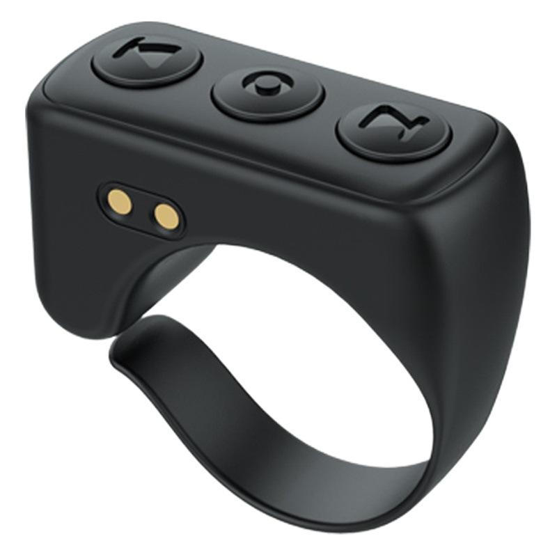 Nuevo auto-temporizador de control de Vídeo corto cepillo artefacto pantalla a prueba de aire-dibujo pulgares arriba pantalla corta inteligente Bluetooth anillo de control remoto