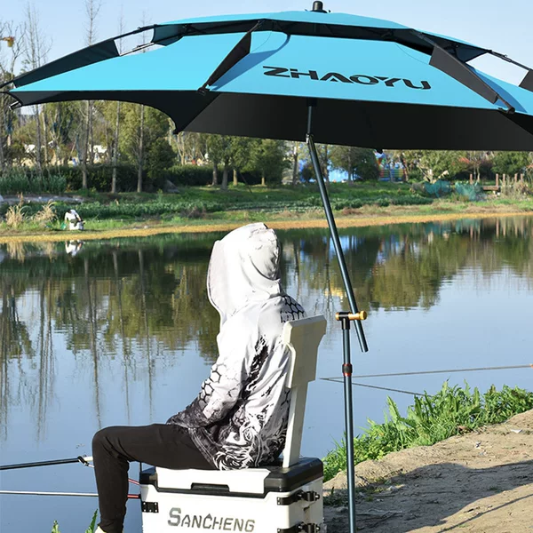 Chaoyu fishing crutches fishing umbrella Universal large fishing umbrella thickened vinyl cane umbrella rainproof sun protection sunshade umbrella