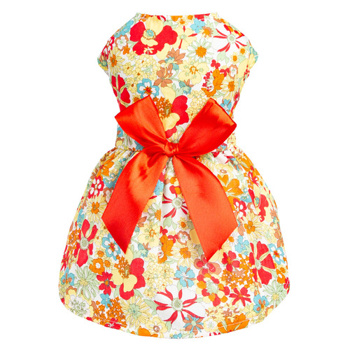  New Dog Clothing European and American Cape Princess Skirt Thin Cotton Woven Pet Clothing Manufacturer Wholesale