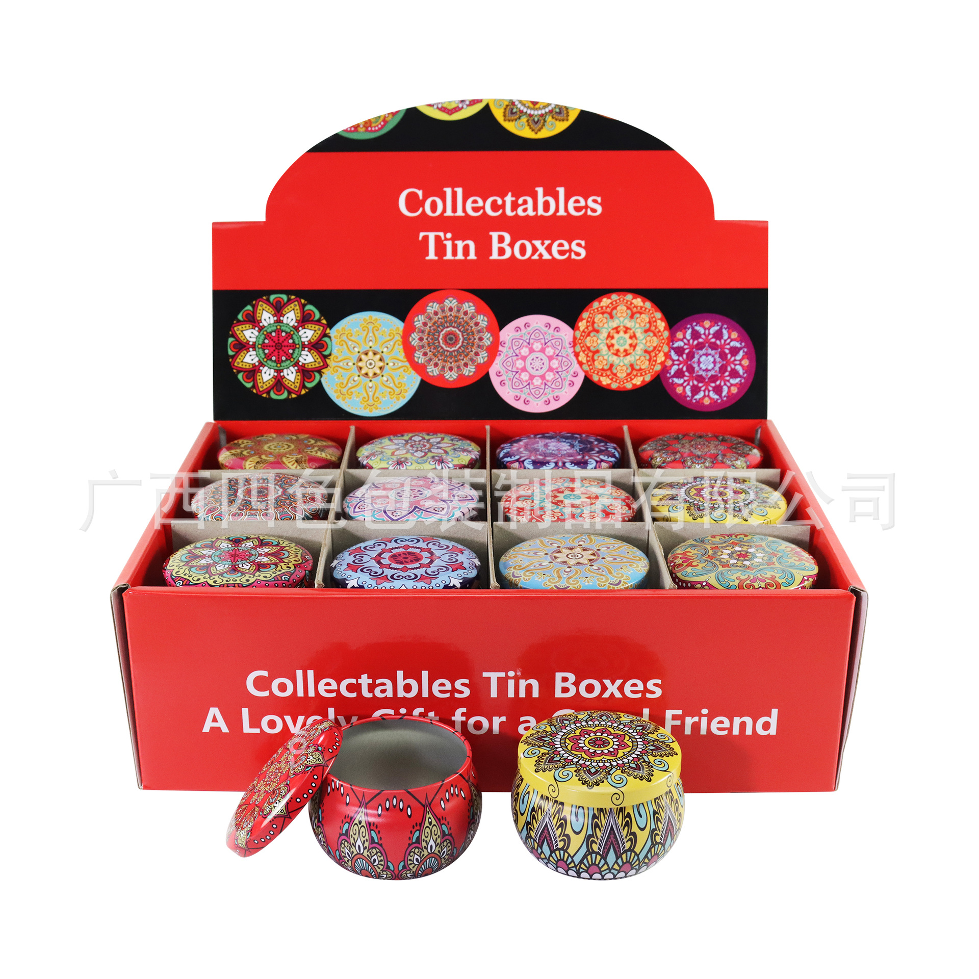 跨境电商款香薰蜡烛罐24只装伴手礼礼盒套装现货批发密封创意