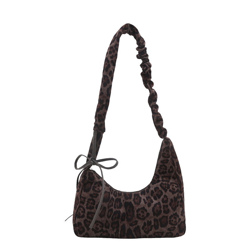 Bolso Tote con estampado de leopardo retro mujer 2024 otoño e invierno nuevo estilo de trabajo y viaje de gran capacidad Bolso de mensajero Bolso de hombro