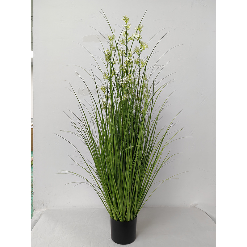 Simulación de plantas verdes, juncos, plantas en macetas, estilo nórdico, simulación de hierba de cola de perro, decoración de interiores, decoración de la sala de estar