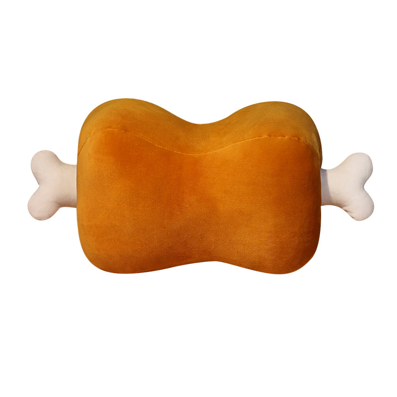 Creative Meat Bone Pillow Plush Toy, Detachable Office Nap Pillow, Dual-Use Hand Warmer for Students, Prone Sleeping Pillow