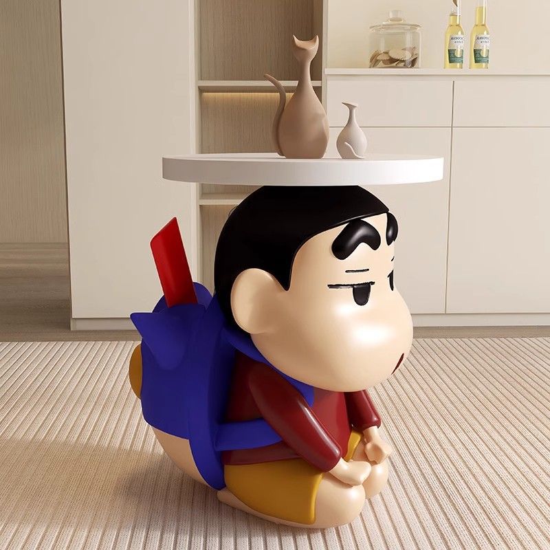 크리 에이 티브 크림 스타일 크레용 작은 새 거실 소파 사이드 캐비닛 코너 이동식 침실 캐비닛 가정용 바닥-스탠딩 장식품