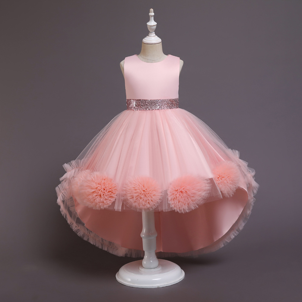 Amazon Selling children full dress Tailing Princess Dress Embroidery Jacobs Pompous skirt model Catwalk Children Skirt
