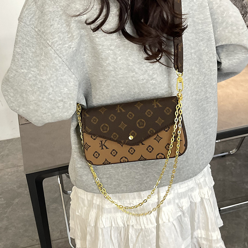 Retro Envelope Shoulder Bag For Women Versatile Chain Handbag_voghion.com
