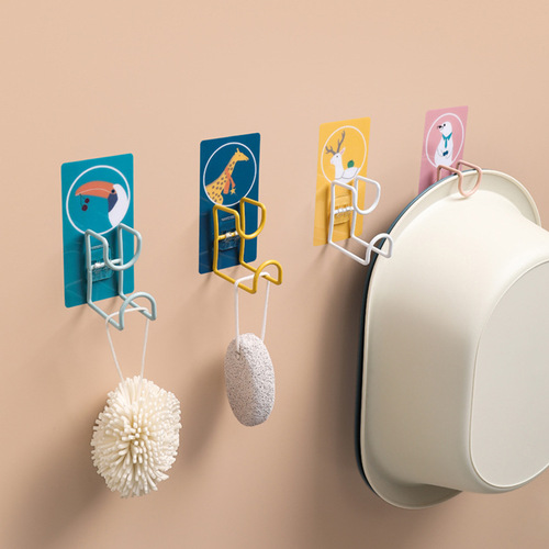 Home bathroom punch-free washbasin hook kitchen cutting board traceless hanging storage shelf bathroom washbasin rack