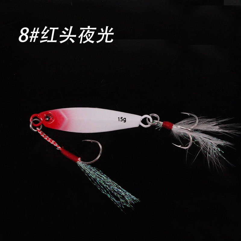 8 Colors Metal Jigging Spoon ures vertical jigs Fresh Water Bass Swimbait Tackle Gear