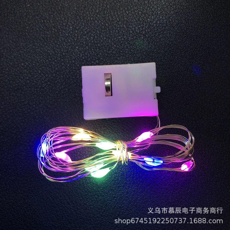 LED-гирлянда три-щит с мигающей световой линией, маленький белый ящик со светом, бокс, цветочный подарок ко дню святого Валентина, завесной гирляндный провод