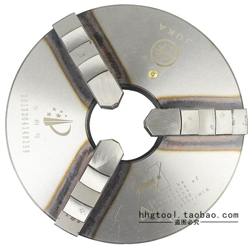 Гигантский карточный Высокоточный высокопрочный закалный трехкулачковый патрон самоцентрирующийся токарный патрон K 11 160 200 250