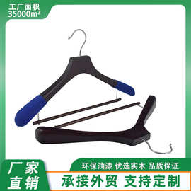 服装店肩部包布实木衣架男士西装衣挂酒店衣橱豪华衣服架展示衣架