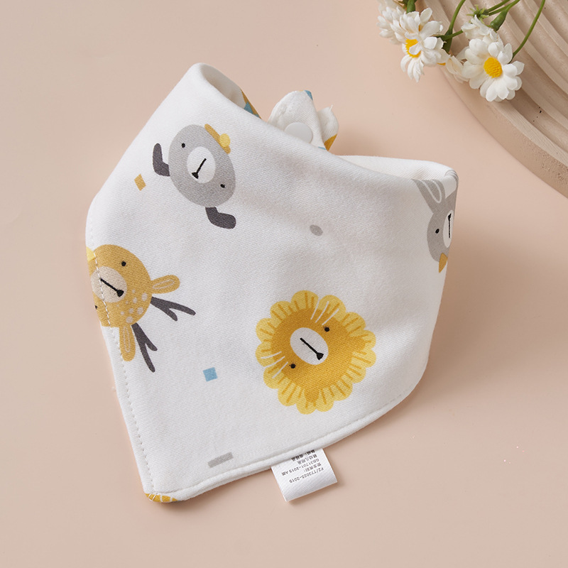 Baby algodón toalla de saliva toallas triangulares bebés recién nacidos anti-vomitación de leche buckle ultra suave buckle otoño invierno