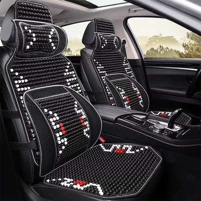 Cooling Wood Bead: Universal Seat cushion, seat cover