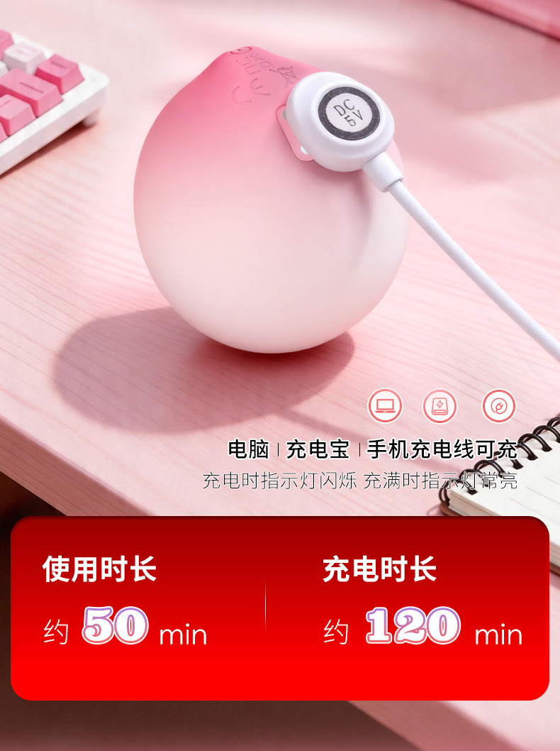 Tongue Licking Sucking Vibrator, Silicone Clitoral Stimulator, Light Pink Adult Toy — detail image 24