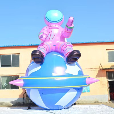 Inflable luna astronauta conejo de jade lámpara de pastel de luna pvc colgante luminoso luna centro comercial exposición modelo inflable