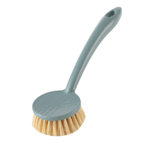 Sisal pot and bowl cleaning brush long handle cleaning brush wholesale multi-color optional kitchen cleaning hanging dishwashing pot brush