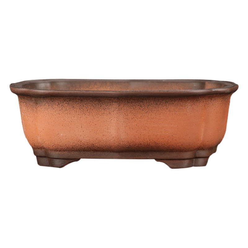 Antiguo púrpura arena maceta fábrica al por mayor grande rectangular suculenta gres bonsai simple orquídea especial maceta