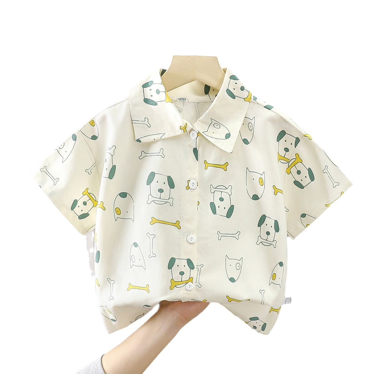 Camisa para niños verano nuevo estilo algodón puro para niños camiseta de moda para bebés top de manga corta verano para niños camisa para niños