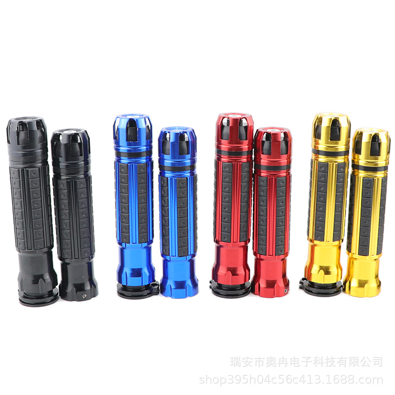 Motorcycle Modified Handlebar Cover Full Cnc Aluminum Alloy Handle Throttle Grip Motorcycle Moped Modification Accessories