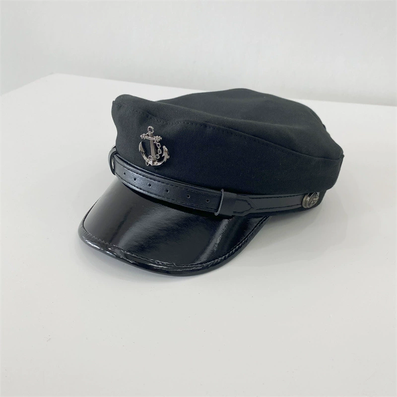 Демисезонная шляпа для отдыха, универсальный черный пояс, пряжка, корейский стиль