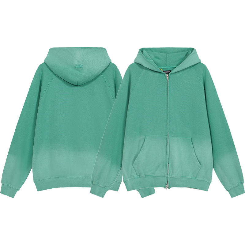 Europa y América transfronteriza lejos. ARCHIVO Otoño e Invierno color sólido angustiado cremallera con capucha casual suéter de las mujeres pareja HOODIE moda