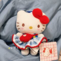 苹果挎包大摆裙kitty挂件kitty包包挂饰kt猫送闺蜜礼物公仔挂件