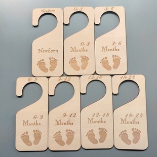 Wooden separator Crafts Crafts Cabinet Listing Newborn Hanging Hanging Milestone Calculatory Calcus Monthly Division Brand
