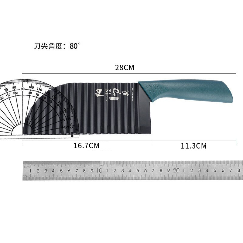 Patatas fritas, cuchillo de onda doméstico multifuncional para cortar patatas, patatas, cuchillo de dientes de lobo, cuchillo de frita de lujo, regalo