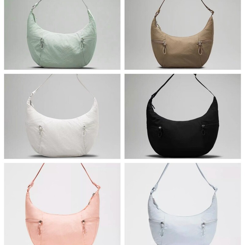 Lulu's Same Style Croissant Bag Large Slouchy 6L/13L Crossbody Bag Dumpling Bag Fitness Bag Women's Crescent Bag