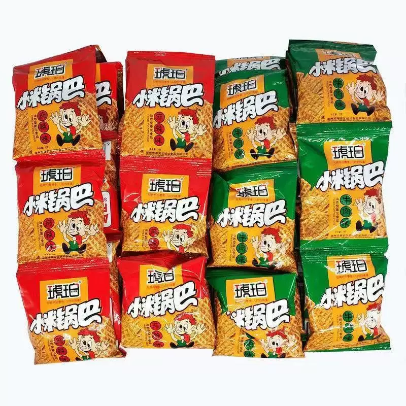 琥珀小米锅巴散装儿时怀旧粗粮摆地摊食品膨化零食小包装大量批发