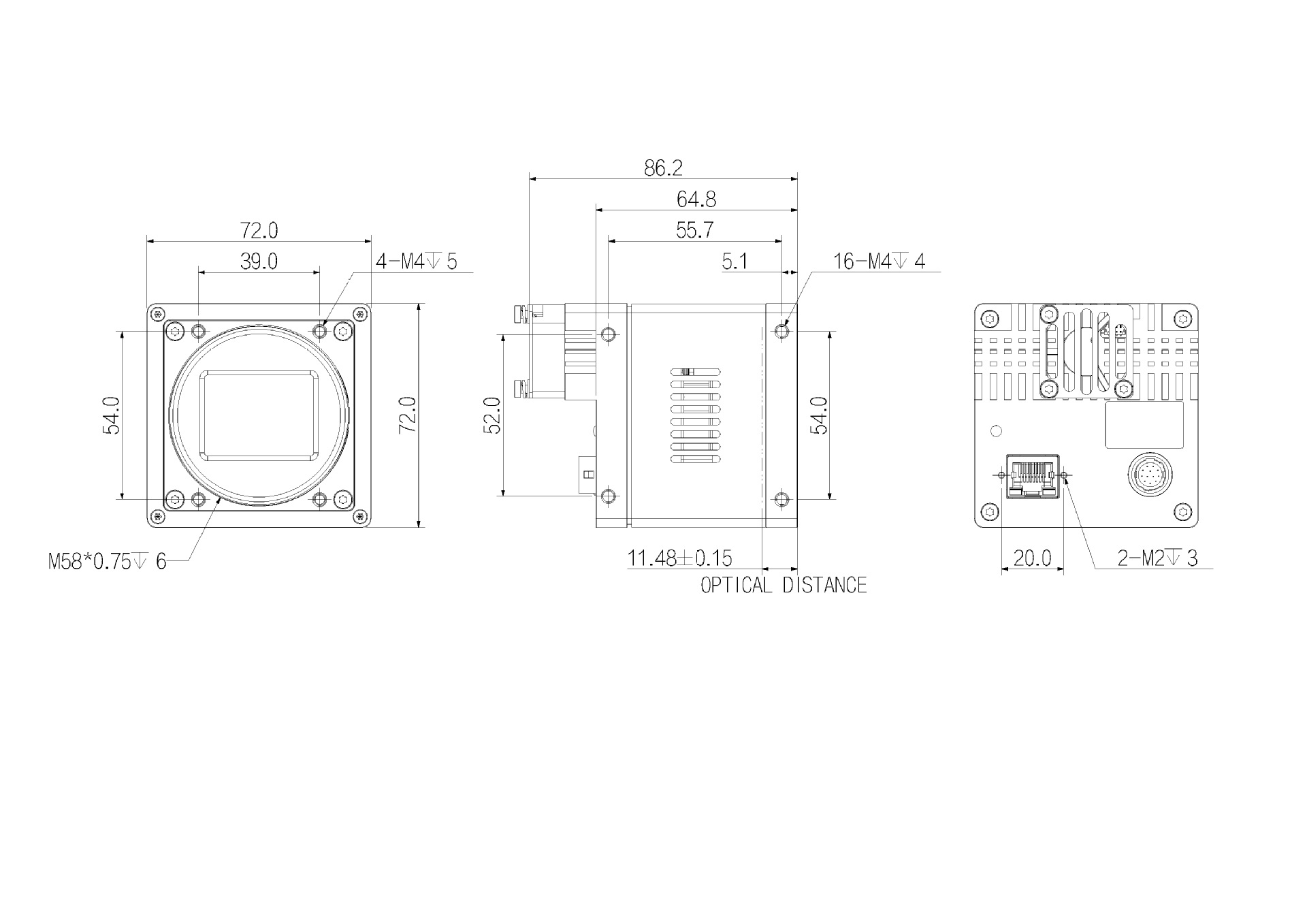 IRAYPLE大华华睿 AX5E07MG250 AX大面阵系列工业相机