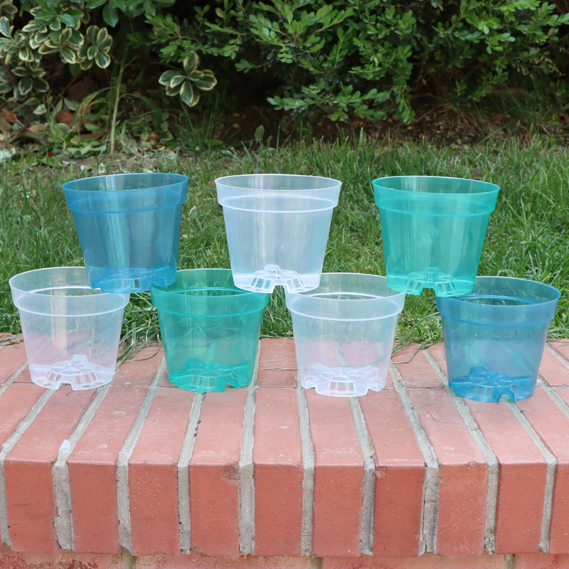 透明蝴蝶蘭花盆 透氣控根盆廠家批發 家庭園藝種植盆石斛蘭花盆