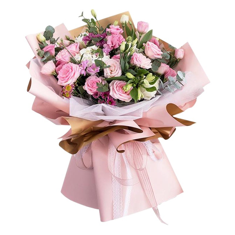 Papel de oro de doble cara de Corea impermeable flor material de papel de embalaje ramo floral coreano papel de oro de lujo de color oro