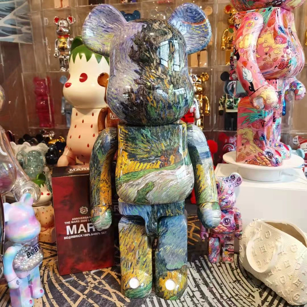 Bearbrick 1000% Watermelon Strawberry Net Red Star Red Star Same Blocks Starry Starry декоративная подвесная игрушка для дома