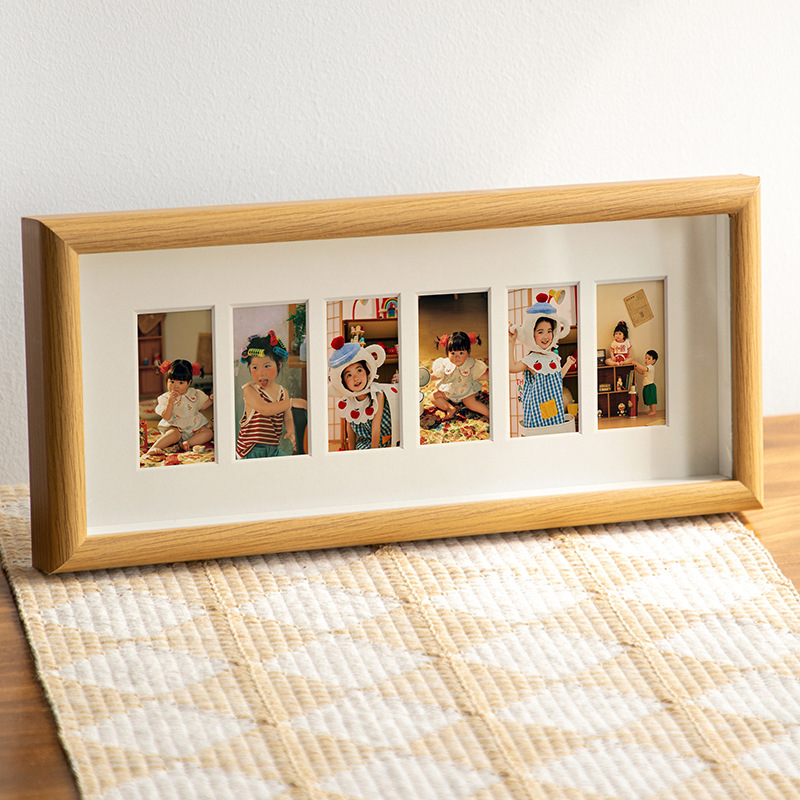 in stock cross-border rectangular solid wood photo frame wholesale baby growth record multi-palace creative photo frame discount in stock cross-border rectangular solid wood photo frame wholesale baby growth record multi-palace creative photo frame discount
