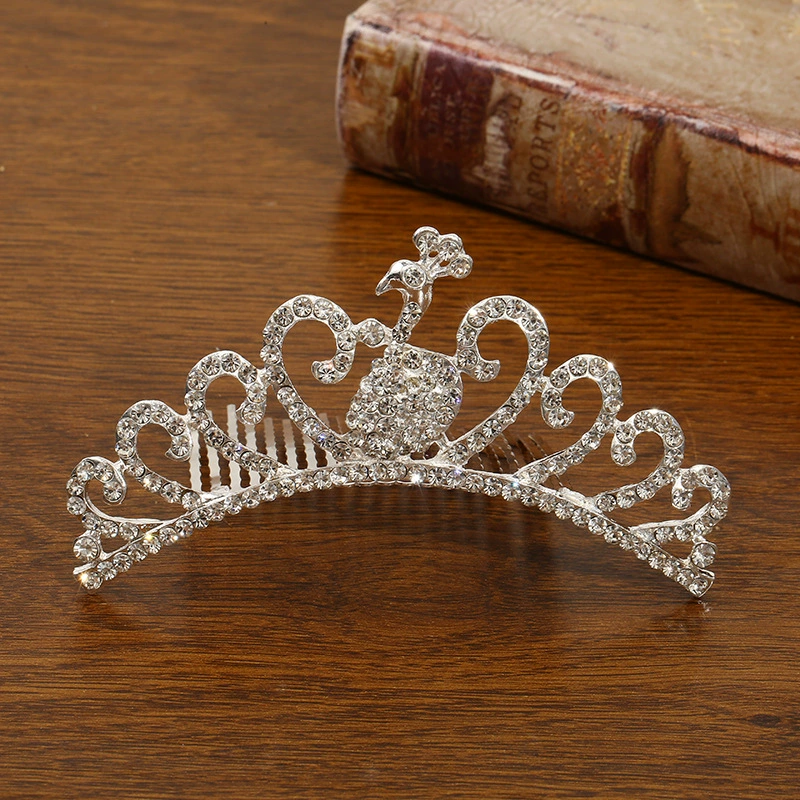 Детская металлическая тиара princess, блестящие стразовые ободки для волос, подарок на день рождения, несколько стилей