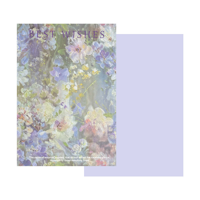 Huaxi pintura al óleo siciliana papel de embalaje de estilo de alto nivel de sensación de paquete de papel floral serie de materiales de embalaje de flores