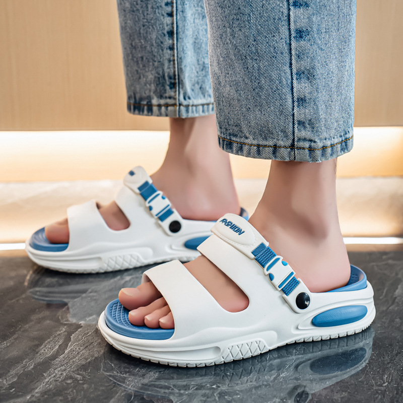 Zapatos de hombre verano nuevo estilo sandalias de tendencia para hombres con un zapato, sandalias y zapatillas de dos desgaste, zapatos de playa de ocio deportivo, zapatillas de hombre