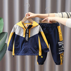 1258 Boys Sports Suit Spring Clothing 2021 New Children's Clothes Fashionable Baby Fashionable Boys Korean Version Handsome Trendy